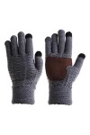 Oyrcvweuy Gants dhiver unisexes en tricot pour écran tactile