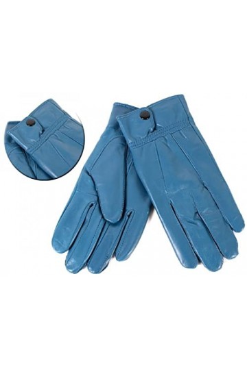Gants dhiver en cuir véritable pour écran tactile - Chauds et doux - Doublure en laine - Gants 100 % cuir - Gants décontract
