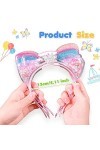 WLLHYF 6pcs Bandeaux dOreilles de Chat Oreilles de Chat Paillettes Bandeaux de Cheveux Paillettes Bandeaux Cerceaux de Cheve