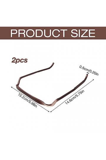 CJBIN Serre-tête pour Cheveux Carrés, 2 Pièces Bandeau pour Cheveux en Résine Plastique pour Boucles épaisses, Outil Serre Ch