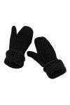 Gants thermiques en tricot épais pour femme - Moufles mignonnes et en velours épais et chaud - Gants en peluche pour homme et