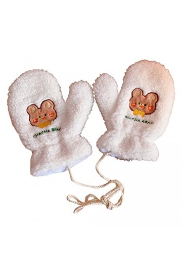 Gants dhiver moelleux avec motif animal - Moufles dextérieur chaudes doublées, 1, 1