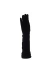Zacs Alter Ego Gants longs en velours noir – Idéal pour les occasions formelles, Noir