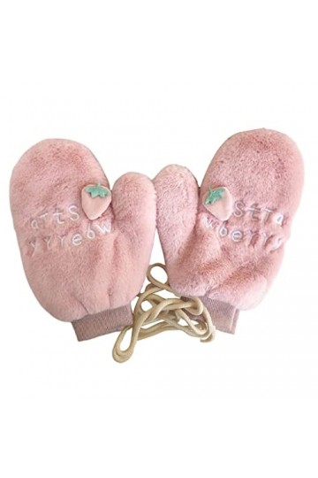 Moufles dhiver avec cordon pour enfants - Pour garder au chaud - Pour la marche, le cyclisme, 3, 3