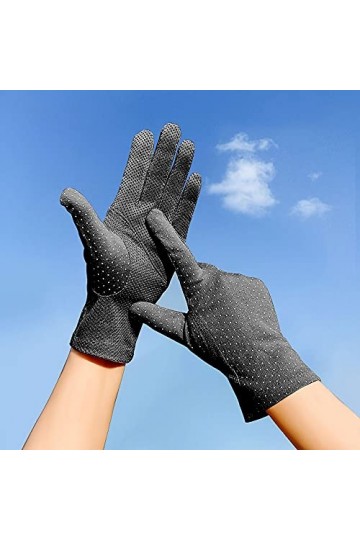 Yoaodpei Conduite des gants de la crème solaire, gant de coton dété féminin, écran tactile, section mince, respirant, condui