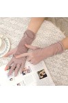 Yoaodpei Gants En Dentelle Mince Sumle Solle Soleil Soleil Conduite Avec Gant Doigts à Deux Doigts, Mitaine Anti-Ultraviolett