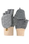 Tanness Gants dhiver pour écran tactile pour femme, Moufles Gris , taille unique