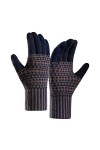 Gants dhiver chauds en tricot pour femmes avec poignets élastiques - Mitaines dhiver pour hommes et femmes - Chauffants par