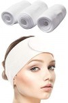 Bandeau Cheveux Serre-tête Bandeau de Maquillage En Coton Pour Yoga/Sport/Se Maquiller/Soins du Visage 3 Pièces 60 x 8,5 cm /