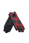 Imperial Studios Gants dhiver à motif tartan pour femme - Pour écran tactile avec doublure en polaire chaude - Pour temps fr