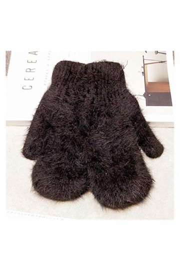 JBIVWW Hiver Femme Douce et Chaude Gants en Tricot Lovely Fashion Chaudes Filles de Couleur de Bonbons Mitaines Gants Color 