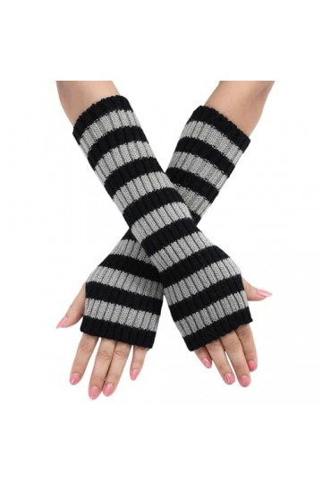 HERSIL Mitaines Mitaines Tricot Chaud Femme Moufles Convertibles Moufles à Fleurs à la Mode Gant Femme, gris, taille unique