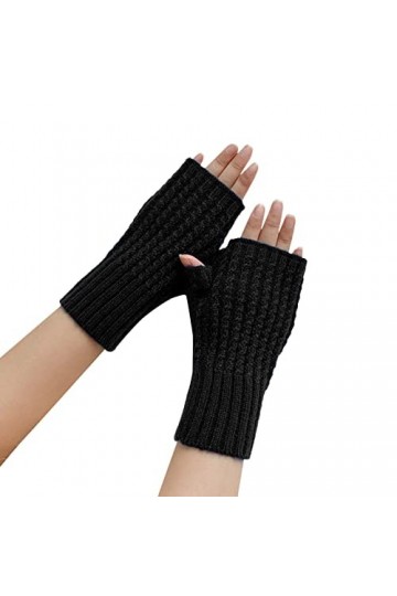 Mitaines dhiver Mitaines Mitaines dhiver Mitaines Gants dhiver Taille Unique Tricoté Poignet Hiver Automne Femmes Doigts K