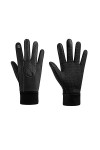 Gants dhiver antidérapants en peluche épaisse coupe-vent pour femme, Noir , L