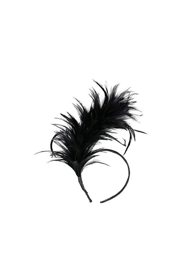 Jaysis Bandeau Plume Headband Plume 1920s Bandeau Gatsby Bandeau Année 20 Gatsby Couronne Plume Accessoires Gatsby Flapper Se