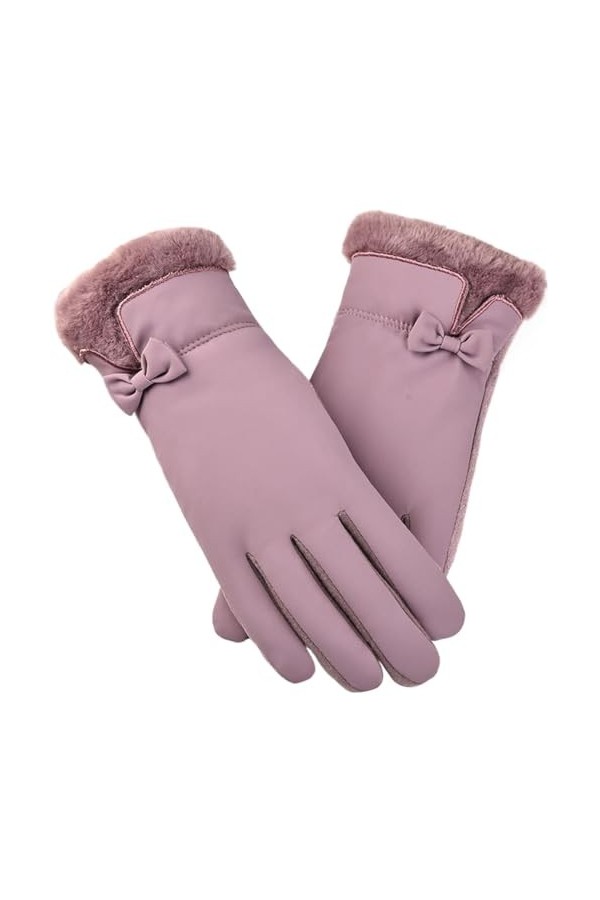 Mitaines Femme Dentelle Gants chauds pour femmes et hommes, automne et hiver, polyvalents, pour conduite en plein air, cyclis