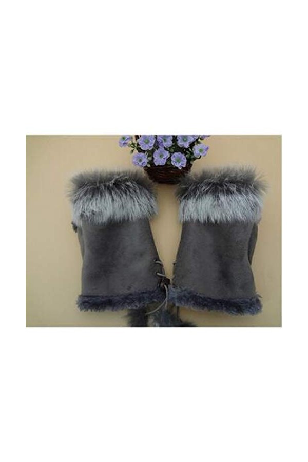 LUOXUEFEI Gants Gants De Poignet Femme Mitaines De Frappe sans Doigts Hiver Femmes Gants Épais Et Chauds