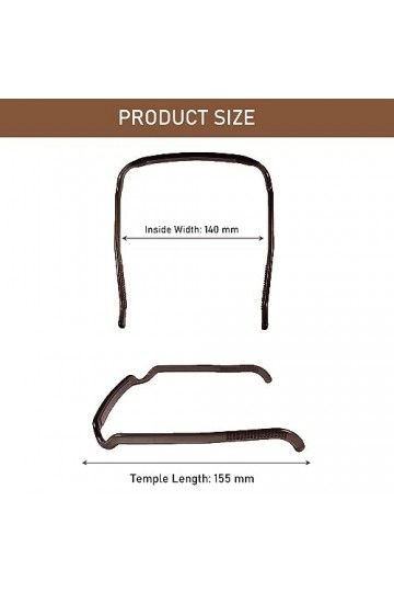 EnixwH Bandeau Épais Bouclés, 2 Pièces Cheveux Bouclés Cerceau de Cheveux Invisible, Bandeaux Carrés, Serre Tête, Bandeau Che