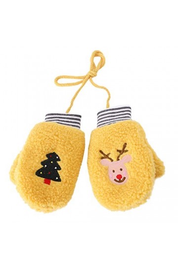 VALICLUD 1 Paire Gants Nu De Noël Gants Dhiver Avec Cordon Enfants Beaux Gants Chauds Protège-doigts Dhiver Pour Bébé Mitai