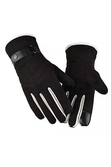 Gants dhiver chauds pour homme - Coupe-vent - Chaud et en velours - Pour le sport, léquitation, le patinage - Pour femme - 