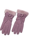 SIMAYA Gants dhiver imperméables avec nœud pour femme - Pour temps froid, kaki, taille unique