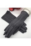 Gants dhiver pour Dames Fashion Suede Super Soft Touch Screen Gants dhiver Noir Beige Bleu Foncé Marron Rouge Gris Clair, G