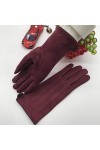 Gants dhiver pour Dames Fashion Suede Super Soft Touch Screen Gants dhiver Noir Beige Bleu Foncé Marron Rouge Gris Clair, G