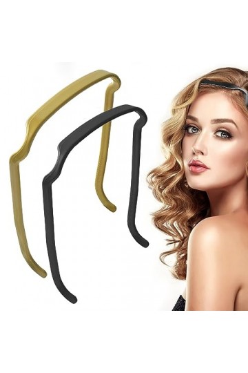 Cerceau de Cheveux, ACTOYS 2 Unité Square Hinged Serre Tete, Lunette de Soleil Invisible Bandeau Cheveux Femme Homme, Outil d