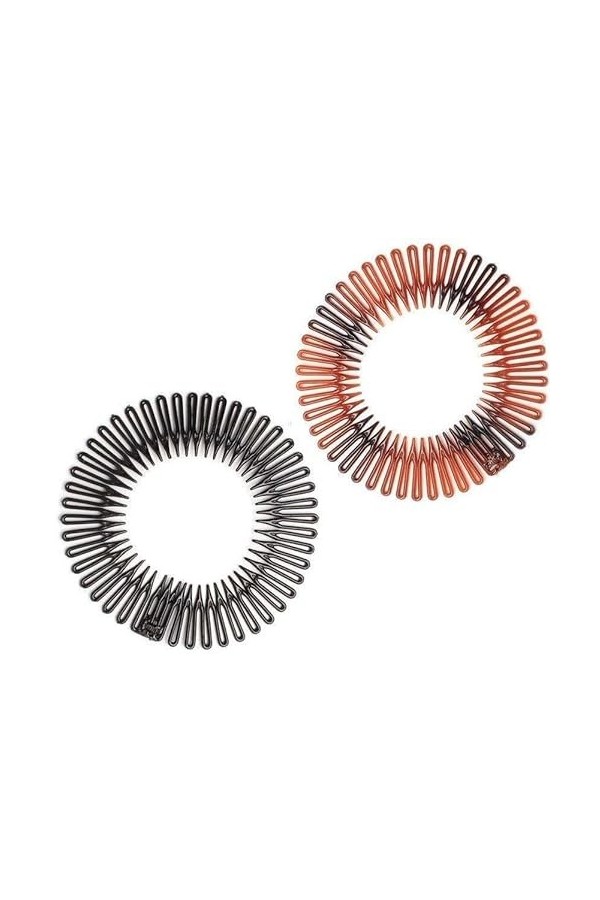 Glitz4Girlz Bandeau élastique en plastique Zig Zag marron et noir