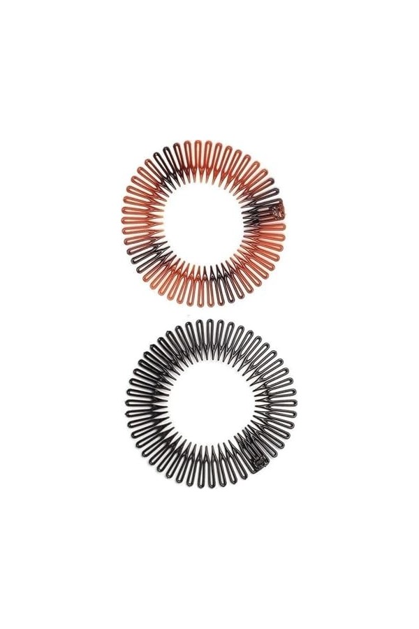 Glitz4Girlz Bandeau élastique en plastique Zig Zag marron et noir