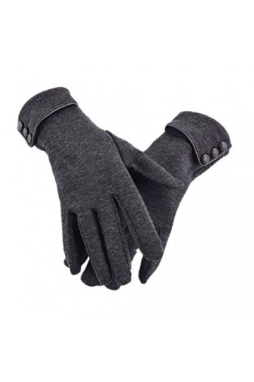Femmes Écran Tactile Gants dhiver Automne Chaud Poignet Moufles Conduite Ski Coupe-vent, Femme, gris