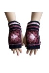 Gefomuofe Gants thermiques pour femme - Mitaines classiques en tricot - Mitaines - Mitaines pour homme - Hiver - Extensible -