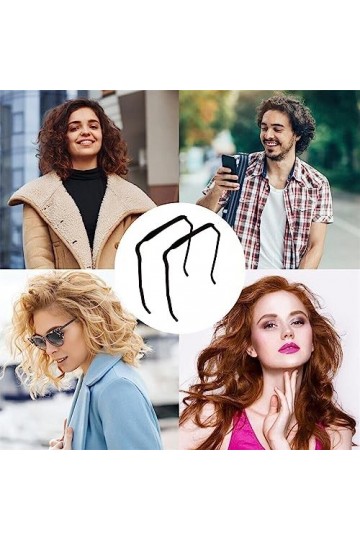 Cerceau de Cheveux Invisible,Grand Bandeau Pour Cheveux Épais,Outil de Fixation de Coiffure Accessoires de Style pour Hommes 