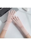 Yoaodpei Gants de crème solaire mince dété, dames élégante dentelle gant de la soie de glace, conduite en plein air et équit