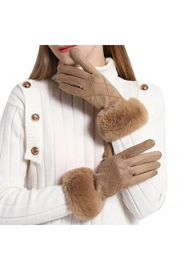 JIYAYUIX Gants chauffants créatifs tendance pour femmes, gants chauffants avec chargement USB, gants chauffants épais et chau
