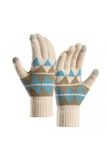 Gants dhiver pour femme - Gants chauds en tricot - Poignets élastiques - Gants dhiver pour homme - Gants pour écrire des te