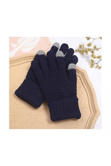 TJOIUY Gants dhiver Gants dhiver pour Hommes Femmes Adolescents Mignon Chat et Oiseau imprimé Thermique Gants tricotés Coup