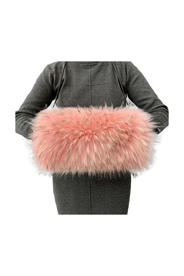 Guiran Gants en fausse fourrure de luxe en forme de lapin artificiel pour garder les mains et les poignets au chaud pendant l