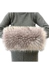 Guiran Gants en fausse fourrure de luxe en forme de lapin artificiel pour garder les mains et les poignets au chaud pendant l
