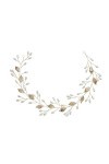 LIUJZZJ Fleur couronne bandeau bijoux de cheveux de mariage or accessoires de cheveux de mariage bandeau bandeau dames mariée