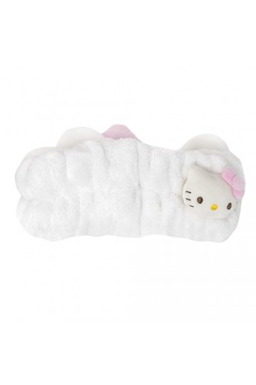 The Crème Shop Bandeau spa en peluche avec nœud signature Hello Kitty rose | Sans cruauté envers les animaux et végétalien