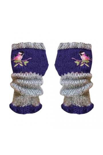 Gants sans doigts Gants Cosplay Bras Gants en tricot doux et chauds Gants dhiver chauds pour les mains Mitaines, a, 24CM