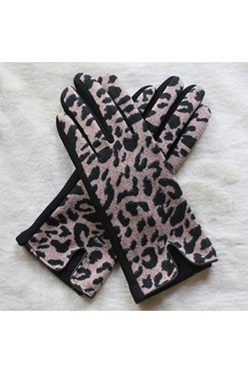 MAPPE Hiver Femmes Cachemire Épais Chaud Gants Imprimés Léopard Sexy Tigre Imprimé Laine Plus Velours Écran Tactile Cyclisme 