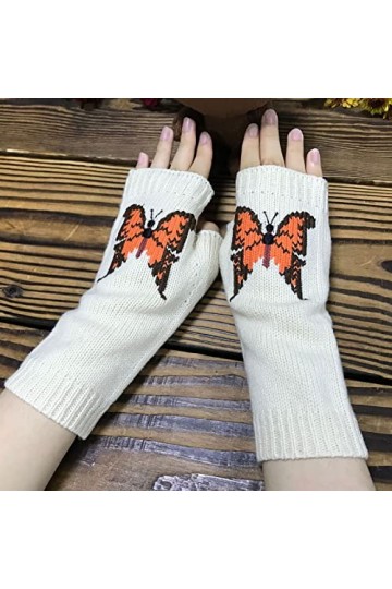 NIUREDLTD Gants dhiver en tricot Gants Vêtements Accessoires Gants tricotés doux et chauds Poignet Hiver Chaud Jambes Chauff