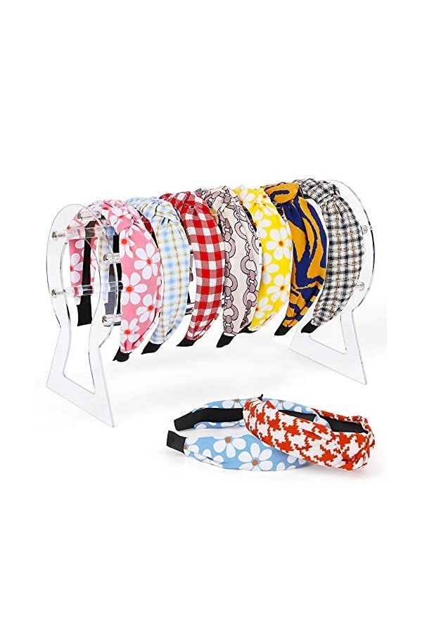 Support de bandeau transparent en acrylique pour cheveux - Pour femme et fille