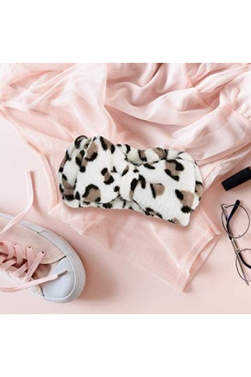 The Vintage Cosmetic Company Peggy Make-up Vintage Headband Hold Back Hair Soft and Comfy Leopard Print