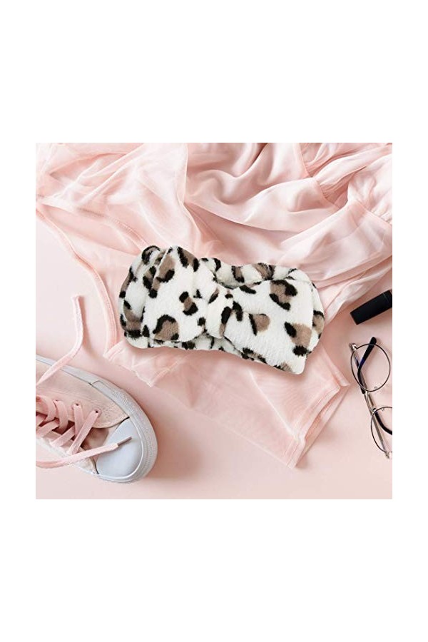 The Vintage Cosmetic Company Peggy Make-up Vintage Headband Hold Back Hair Soft and Comfy Leopard Print