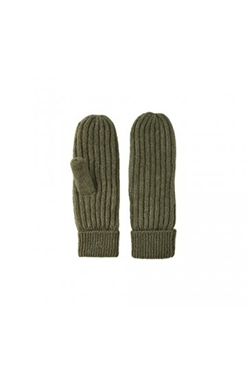 PIECES Mitaines en Laine Pcjeslin Noos BC pour Femme, Vert foncé, Taille Unique