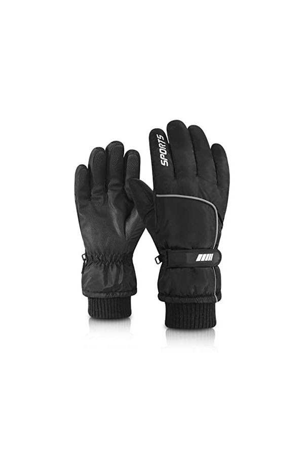 Allbestop Gants Chauds Cadeau De Noël,Gants Fourrés Femme Gants Femme Cuir Moufles Chauffantes Femme Micro-Touch Gloves Gants
