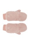 ABOOFAN 1 Paire de Gants dhiver en Peluche Doux en Fausse Fourrure Convertible Mitaines avec Housse pour Homme et Femme Rose
